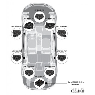 Difuzor subwoofer dedicat Mercedes UP W8MB-S4 SINGLE LHD Difuzor subwoofer dedicat Mercedes UP W8MB-S4 SINGLE LHD