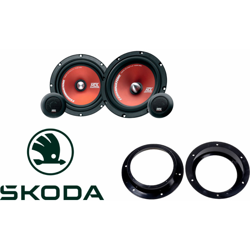Difuzoare Skoda Octavia 2 (A5) 2004-2008 MTX TR65S - fata