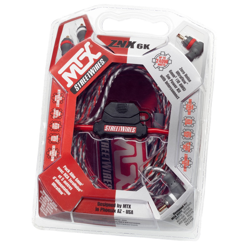 Kit cabluri amplificator MTX Street Wires ZNX6K
