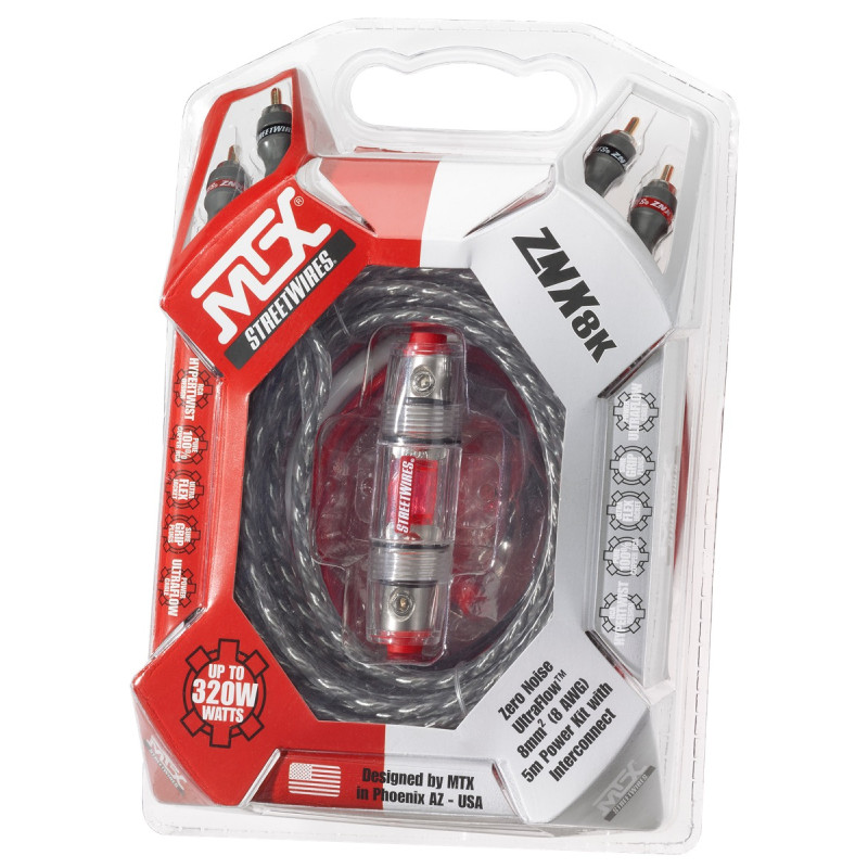 Kit cabluri amplificator MTX Street Wires 8mm ZNX8K